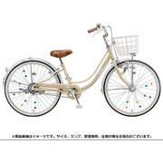 ジュニア向け自転車 リコリーナ 22型 変速なし ダイナモランプモデル E.Xカフェベージュ RC201 2A116D0