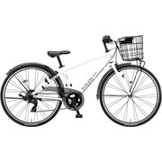 ジュニア向け自転車 装着済みシュラインオプション（シュラインバスケット、シュラインバスケットステー、チェーンケース、バッテリーライト取付パーツ） 24サイズ 外装7段変速 P.Xオーロラホワイト SHL41Y 1A1A0C0