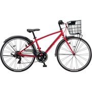 ジュニア向け自転車 装着済みシュラインオプション(シュラインバスケット、シュラインバスケットステー、チェーンケース、バッテリーライト取付パーツ) 24サイズ 外装7段変速 F.Xピュアレッド SHL41Y 1A1A0D0