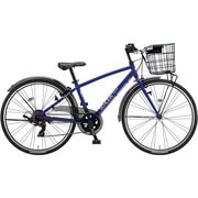 ジュニア向け自転車 装着済みシュラインオプション（シュラインバスケット、シュラインバスケットステー、チェーンケース、バッテリーライト取付パーツ） 26サイズ 外装7段変速 F.Xグリッターブルー SHL61Y 1A1A1A0