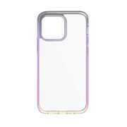 IS-GCI13M-1G02 [iPhone 13 mini用 ハイブリッドグラスクリアケース salmon pink-lavender]