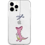 AK21024i13PM [iPhone 13 Pro Max用 ソフトクリアケース はらぺこザウルス ピンク]