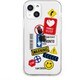 DS21143i13 [iPhone 13用 ソフトクリアケース TAG STICKER Warning]