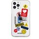 DS21176i13P [iPhone 13 Pro用 ソフトクリアケース TAG STICKER Warning]