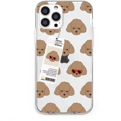 DS21180i13P [iPhone 13 Pro用 ソフトクリアケース poodle]