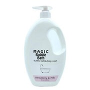 マジックバブルバス バス&ボディウォッシュ ストロベリー&ミルク 本体 1000ml