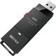 外付けSSD スティック型 SSD-SCTU3Aシリーズ 2TB USB 3.2（Gen2）対応 USB-A接続 Type-Cコネクタ付属 PC/TV録画向け ケーブルレス 耐衝撃 ブラック SSD-SCT2.0U3-BA