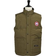 FREESTYLE CREW VEST 4154M MILITARYGREEN Mサイズ [アウトドア ダウンベスト メンズ 並行輸入品]