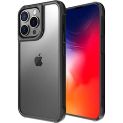 ATLAIP2021-61pBK [LINKASE AIR for iPhone 13 Pro（側面TPU：マットブラック）/ ゴリラガラスiPhoneケース]