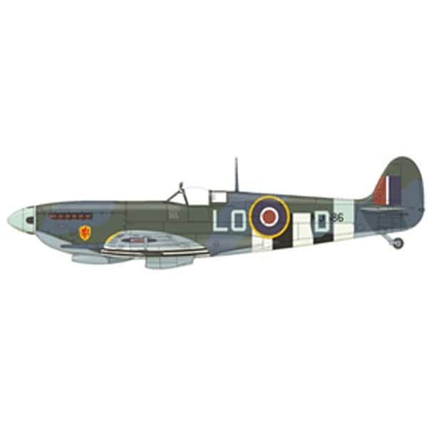 JCW  JCW72-SPF-002 1/72 スピットファイア MK Ixc イギリス空軍 602SQ ピエール･クロステルマン 1944 [ダイキャスト飛行機]