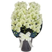 豪華版胡蝶蘭(造花) 5本立て グリーン/ネイビー