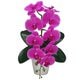 豪華版胡蝶蘭(造花) 1本立て パープル