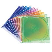 Blu-ray・DVD・CDケース(スリムタイプ・10枚セット・5色ミックス) FCD-PU10MXN