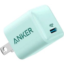 USB急速充電器 Anker PowerPort III Nano 20W PowerIQ 3.0 （Gen2）搭載 USB PD（パワーデリバリー）対応 20W USB-C×1ポート 小型軽量 ミントグリーン A2633N69