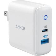 USB急速充電器 Anker PowerPort PD+2(20W)USB PD(パワーデリバリー)対応 35W USB-Cポート×1/USB-A×1ポート 2台同時充電可能 ホワイト A2636N21