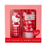 キャラクターグッズ サンリオキャラクターズ リップクリーム&ハンドクリームセット チェック柄 ハローキティ