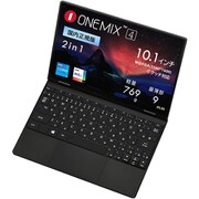 OneMix4 国内正規版 10.1インチLTPS液晶/第11世代インテル Core i5-1130G7/メモリ 16GB/SSD 512GB/769g/バックライト付き日本語キーボード/Microsoft Windows 10 Home 64 bit/WPS Office/ブラック ONEMIX4J-N5R