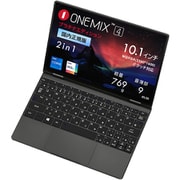 ノートパソコン/OneMix4 プラチナエディション 国内正規版/10.1型/Core i7/メモリ 16GB/SSD 1TB/Windows 10 Home/WPS Office/スペースグレー ONEMIX4JP-G10R