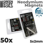 GSWD-9054 ネオジム磁石 N35 50 個入 5×2mm [ホビー用素材]