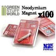 GSWD-9060 ネオジム磁石 N35 100 個入 3×0.5mm [ホビー用素材]