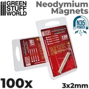 GSWD-9062 ネオジム磁石 N35 100 個入 3×2mm [ホビー用素材]