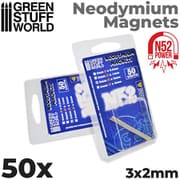 GSWD-9260 ネオジム磁石 N52 50 個入 3×2mm [ホビー用素材]