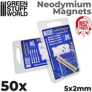 GSWD-9261 ネオジム磁石 N52 50 個入 5×2mm [ホビー用素材]