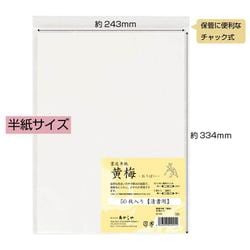 ヨドバシ.com - あかしや AKASHIYA 書道半紙「黄梅」 50枚入り