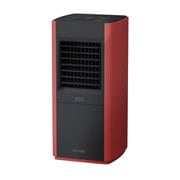 人感センサー付き 大風量セラミックファンヒータースリム レッド JCH-12TDS1-R