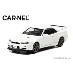 CN430204 1/43 日産スカイライン GT-R Vspec II Nur BNR34 2002 ホワイトパール