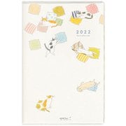 2022ポケットダイアリー ミニ ネコ柄 22083006