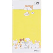 2022ポケットダイアリー スリム イヌ柄 22091006