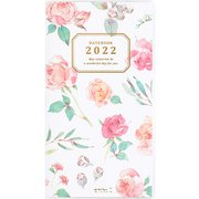 2022ポケットダイアリー スリム カントリータイム 花柄 22095006