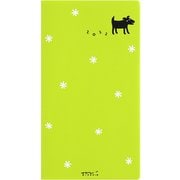 2022ポケットダイアリー スリム 黒いイヌ柄 22097006