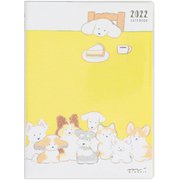 2022ポケットダイアリー A6 イヌ柄 22100006