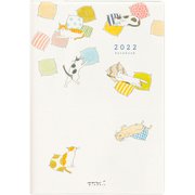 2022ポケットダイアリー B6 ネコ柄 22111006