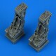 QIC48987 1/48 レジン製ディティールアップパーツ ミラージュ III BE/D/DE/DS/D2Z/IAI ネシェル用 射出座席 ベルトモールド付 2個入 [プラモデル用パーツ]