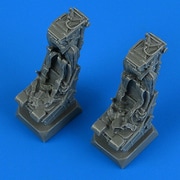 QIC48987 1/48 レジン製ディティールアップパーツ ミラージュ III BE/D/DE/DS/D2Z/IAI ネシェル用 射出座席 ベルトモールド付 2個入 [プラモデル用パーツ]