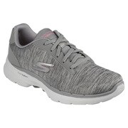 124506-GRY-23.5cm [スケッチャーズ GO WALK 6 - MAGIC MELODY スポーツカジュアルシューズ レディス]