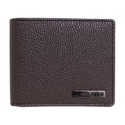 EDWIN シュリンク合皮 二つ折財布 小銭収納 カードポケット多数 D.BROWN 22259171