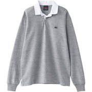 ソリッドカラー ラグビージャージ SOLID COLOR RUGBY JERSEY RA40095 ミディアムグレー(15) Mサイズ [アウトドア カットソー ユニセックス]