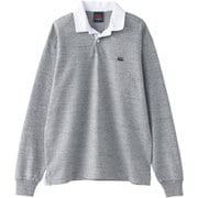 ソリッドカラー ラグビージャージ SOLID COLOR RUGBY JERSEY RA40095 ミディアムグレー(15) 3Lサイズ [アウトドア カットソー ユニセックス]
