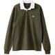 ソリッドカラー ラグビージャージ SOLID COLOR RUGBY JERSEY RA40095 オリーブ(47) Lサイズ [アウトドア カットソー ユニセックス]