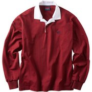 ソリッドカラー ラグビージャージ SOLID COLOR RUGBY JERSEY RA40095 マルーン(69) 3Lサイズ [アウトドア カットソー ユニセックス]