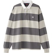 4インチストライプ ラグビージャージ 4INCH STRIPE RUGBY JERSEY RA40096 チャコールグレー(17) 3Lサイズ [アウトドア カットソー ユニセックス]