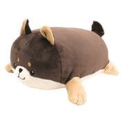 モフトピア 抱きまくら ミニクッション もっちりやわらかタッチのぬいぐるみ 黒柴 癒しのかわいい犬 MTP241