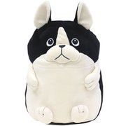 モフトピア 抱きまくら おすわり型 クッション もっちりやわらかタッチのぬいぐるみ ボストンテリア 癒しのかわいい犬 MTP343