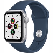 Apple Watch SE 第1世代（GPSモデル）- 40mmシルバーアルミニウムケースとアビスブルースポーツバンド [MKNY3J/A]
