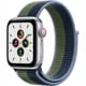 Apple Watch SE（GPS ＋ Cellularモデル）- 40mmシルバーアルミニウムケースとアビスブルー/モスグリーンスポーツループ [MKQW3J/A]