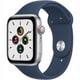 Apple Watch SE（GPS ＋ Cellularモデル）- 44mmシルバーアルミニウムケースとアビスブルースポーツバンド [MKRY3J/A]